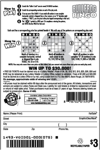 Front of Game Card