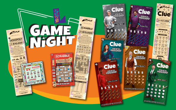 Game Night is about to get interesting with the Lottery's new MONOPOLY, SCRABBLE and CLUE scratch-off and Fast Play games.