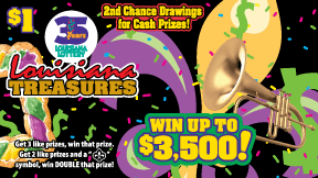Louisiana Treasures scratch-off from Louisiana Lottery