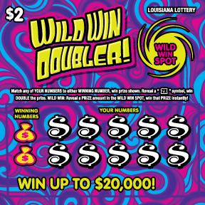 Wild Win Doubler! scratch-off from Louisiana Lottery