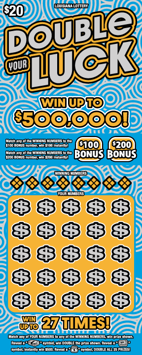 Double Your Luck scratch-off from Louisiana Lottery