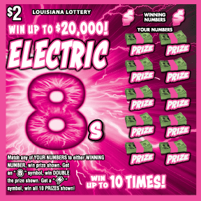 Electric 8s scratch-off from Louisiana Lottery